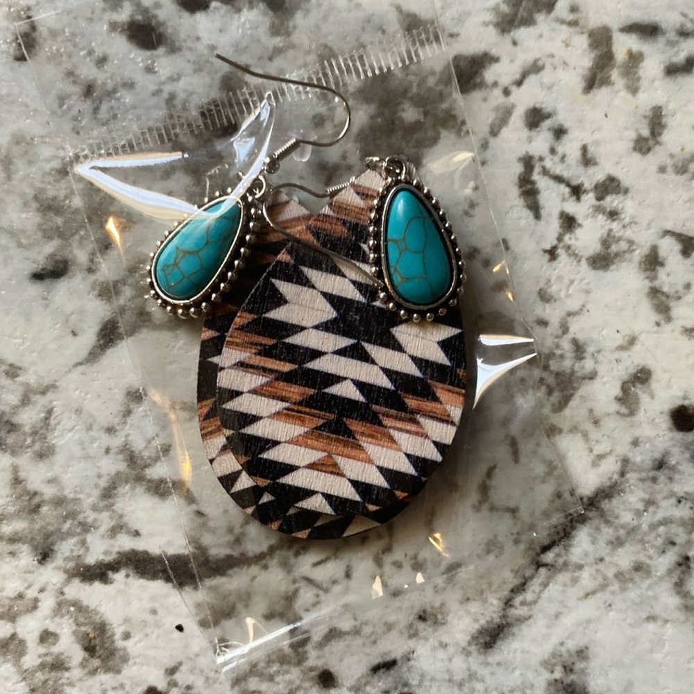 Aztec Dangle Earrings